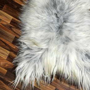 XXXL ÖKO Island Schaffell grau schwarzbraun beige 130x80 #8634