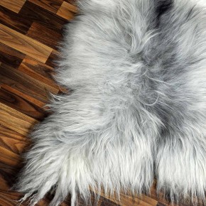 XXXL ÖKO Island Schaffell grau schwarzbraun beige 130x80 #8635