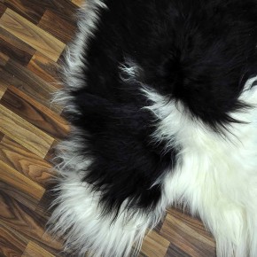 XXXL ÖKO Island Schaffell beige schwarzbraun 130x80 #8646