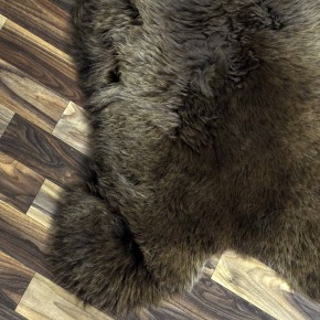 ÖKO Schaffell Lammfell braun 95x65 Couch Auflage #8660