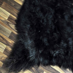 XL ÖKO Island Schaffell schwarzbraun grau 110x80 Geschenk #8684