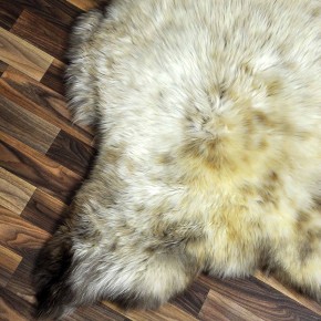 XXL ÖKO Schaffell Lammfell beige braun 120x80 Kamin Fell #8691