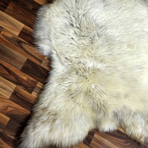 XXL ÖKO Schaffell Lammfell beige braun 125x75 Kamin Fell #8693