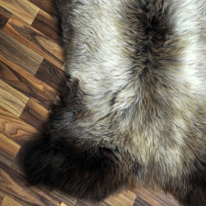 XXXL ÖKO Schaffell Lammfell beige braun grau 130x80 Sheepskin #8698