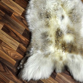 XXL ÖKO Schaffell Lammfell beige braun 125x75 Sheepskin #8720