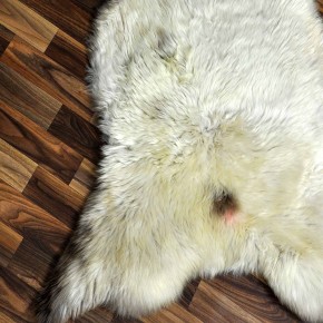 XXL ÖKO Schaffell Lammfell beige braun 120x75 Katzenbett #8725