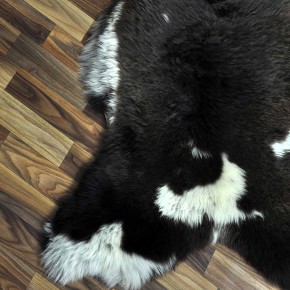 XXL ÖKO Schaffell Lammfell beige braun 120x80 Kamin Fell #8737