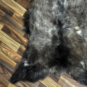 XXL ÖKO Schaffell Lammfell braun grau 120x75 Kamin Fell #8741