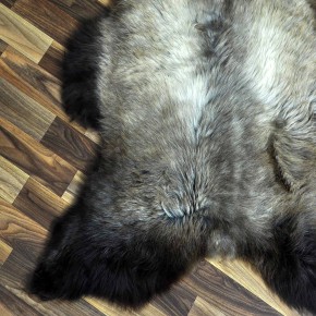 XL ÖKO Schaffell Lammfell braun grau beige 110x75 Kamin Fell #8745
