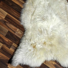 XXL ÖKO Schaffell Lammfell beige braun 120x70 Hundebett #8788