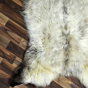 XXL ÖKO Schaffell Lammfell beige braun 125x80 Sheepskin #8803