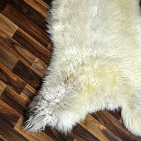 XXXL ÖKO Schaffell Lammfell beige braun 130x75 Hundebett #8807