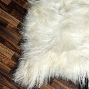 XXXL ÖKO Island Schaffell beige schwarzbraun 135x80 #8860