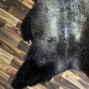 XXL ÖKO Schaffell Lammfell braun grau 120x80 Sheepskin #8872
