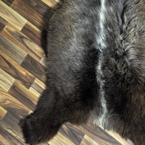 XXL ÖKO Schaffell Lammfell braun grau 125x75 Sheepskin #8889