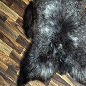 XXL ÖKO Schaffell Lammfell braun grau 125x80 Sheepskin #8891