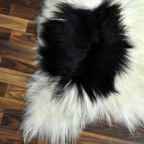 XXXL ÖKO Island Schaffell beige schwarzbraun 130x80 #8929