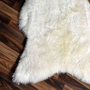 XL ÖKO echtes Schaffell Lammfell weiß 110x85 Geschenk #9012