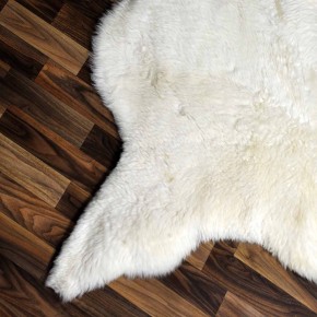 XL ÖKO echtes Schaffell Lammfell weiß 115x85 Geschenk #9014