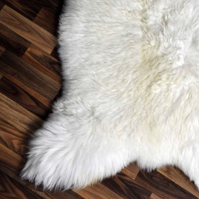 XXL ÖKO Schaffell Lammfell weiß 120x80 Sheepskin #9018