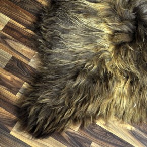 ÖKO Island Schaffell Lammfell rost braun 105x75 Krampus #9021