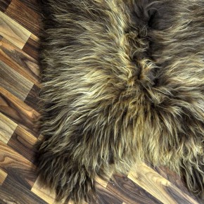 ÖKO Island Schaffell Lammfell rost braun 105x75 Krampus #9024