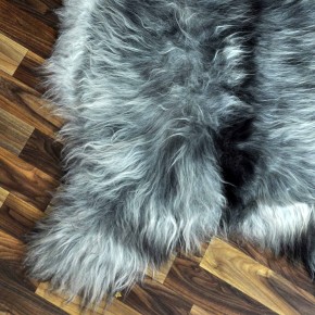 ÖKO Island Schaffell grau schwarzbraun 105x75 #9034