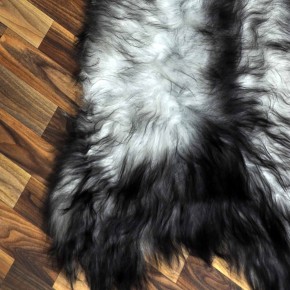 ÖKO Island Schaffell grau schwarzbraun 105x65 #9059