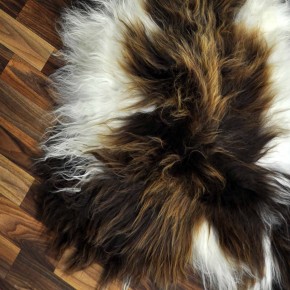 ÖKO Island Schaffell Lammfell beige rost braun 105x70 Wikinger #9066