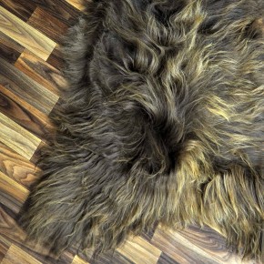 XXL ÖKO Island Schaffell Lammfell rost braun 125x85 Krampus #9075