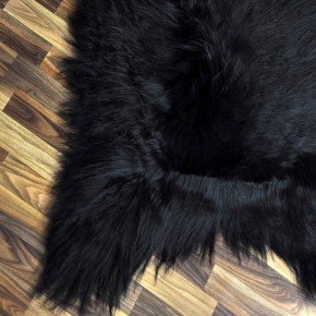 XXXL ÖKO Island Schaffell schwarzbraun 130x80 Lammfell #9098