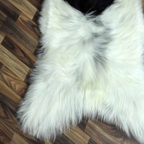 XXXL ÖKO Island Schaffell beige schwarzbraun 130x80 #9101