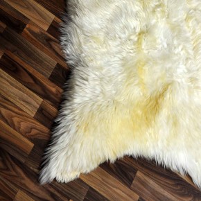 XXL ÖKO Schaffell Lammfell weiß 120x70 Sheepskin #9128