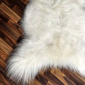 XXL ÖKO Island Schaffell creme weiß braun 125x80 Krampus #9205