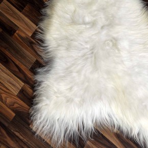 XXL ÖKO Island Schaffell creme weiß braun 120x75 #9206