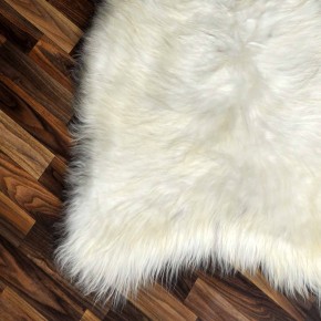 XXL ÖKO Island Schaffell creme weiß braun 120x75 Krampus #9218