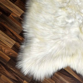XXL ÖKO Island Schaffell creme weiß braun 125x85 Rugs #9223
