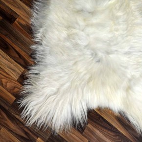 XXL ÖKO Island Schaffell creme weiß braun 120x75 Rugs #9225