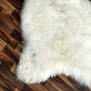 XXL ÖKO Island Schaffell creme weiß braun 120x75 #9232