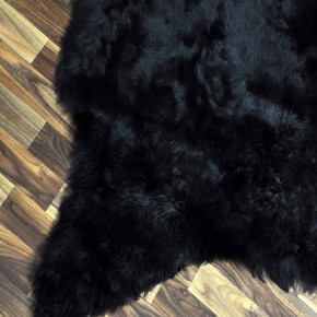 XXL ÖKO Lammfell Schaffell Fell schwarzbraun grau 125x85 geschoren #9252