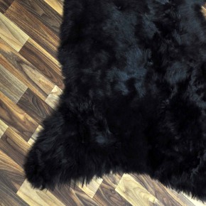 XL ÖKO Lammfell Schaffell Fell schwarzbraun 115x80 geschoren #9254