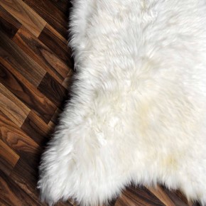 XXXL ÖKO echtes Schaffell Lammfell weiß 130x80 riesig Camping #9296