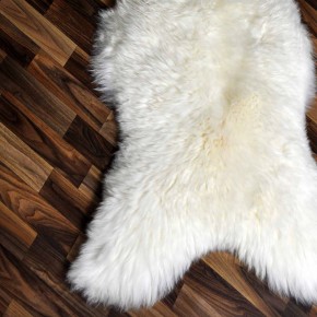 XXL ÖKO echtes Schaffell Lammfell weiß 125x75 Geschenk #9299