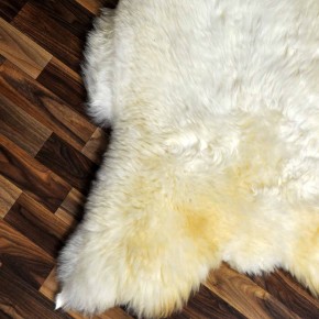 XXL ÖKO Schaffell Lammfell weiß 125x80 Sheepskin #9349