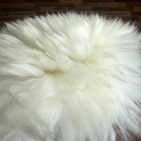 XXL ÖKO echtes Schaffell Lammfell weiß 125x80 Geschenk #9329