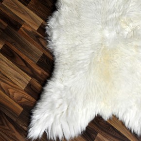 XXL ÖKO echtes Schaffell Lammfell weiß 120x70 Teppich Pelz #9366