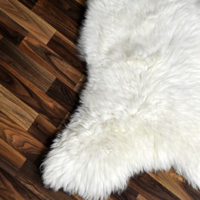 XXL ÖKO Schaffell Lammfell weiß 120x80 Sheepskin #9379