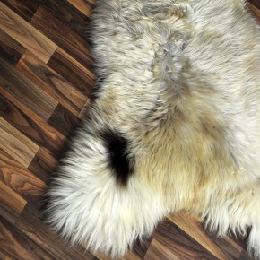 XXXL ÖKO Schaffell Lammfell beige braun 130x85 riesig #9383