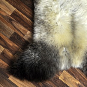 XL ÖKO Schaffell Lammfell beige braun 115x75 Couch Auflage #9390