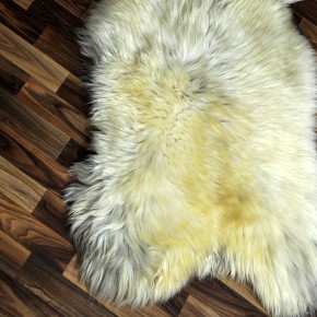 XXXL ÖKO Schaffell Lammfell beige braun 130x75 groß #9399